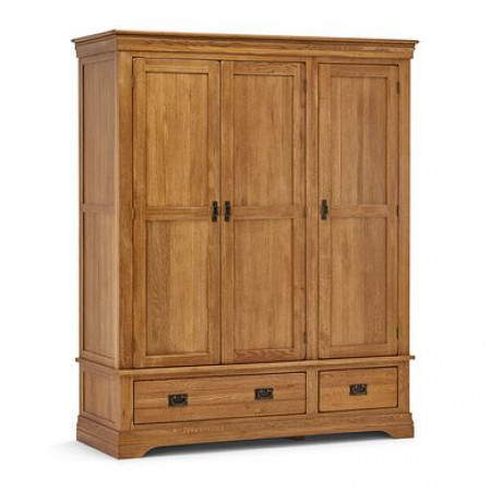 French Oak - 1m4 : Tủ Áo Gỗ Sồi 3 Cánh